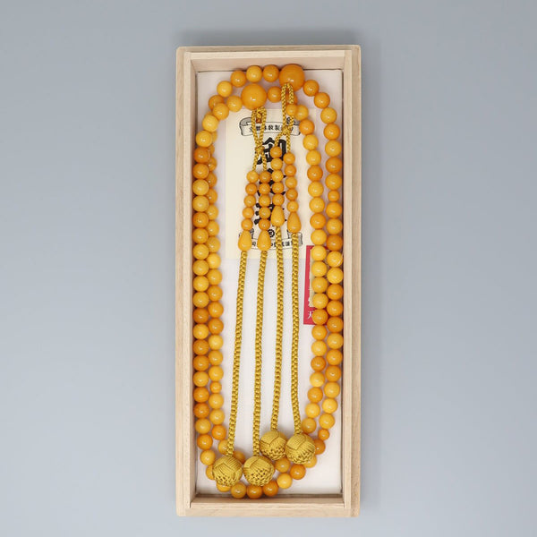 [one of a kind]Honey Amber Prayer beads