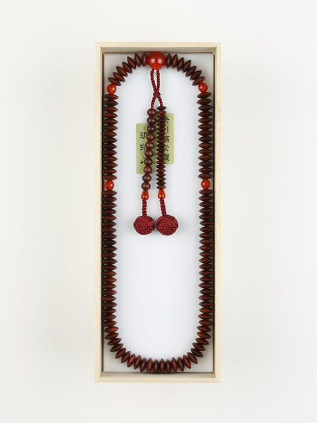 Tendai 24cm Rosewood Agate Juzu Prayer beads