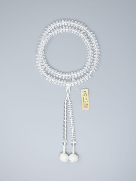 Tendai 24cm Clear Crystal Juzu Prayer beads