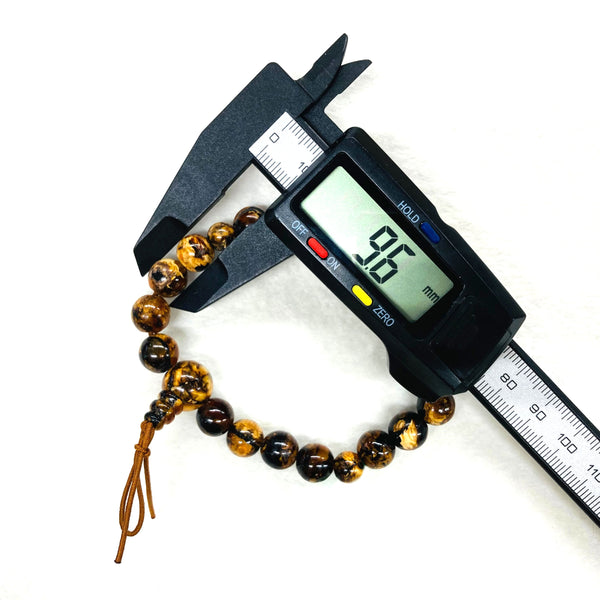 [one of a kind] 10mm China Fushun Amber Bracelet