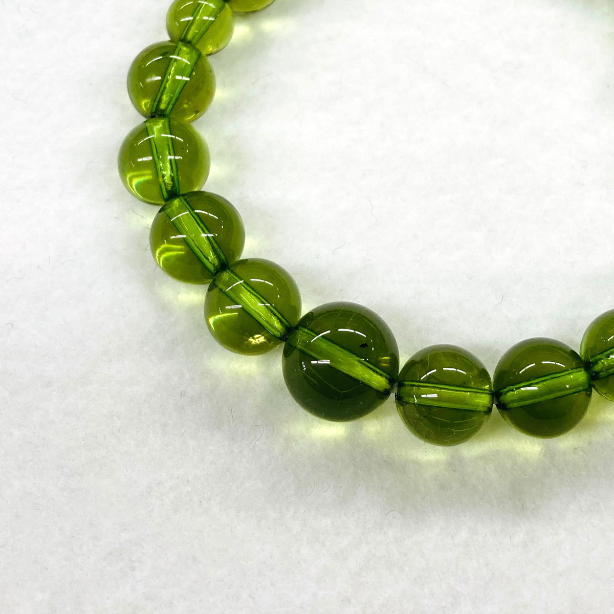 年代物 Sun Bijoux AOYAMA グリーンラインストーン ブレスレット 