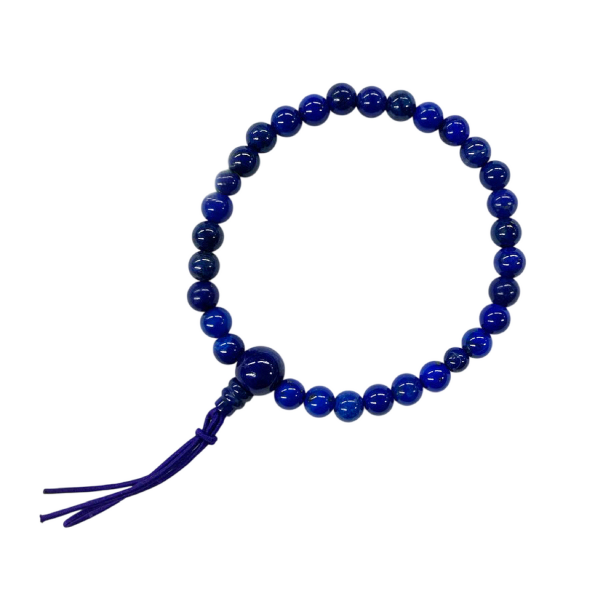 One of a kind] 6mm Lapis Lazuli Bracelet with Bosa – 京都あさひ屋