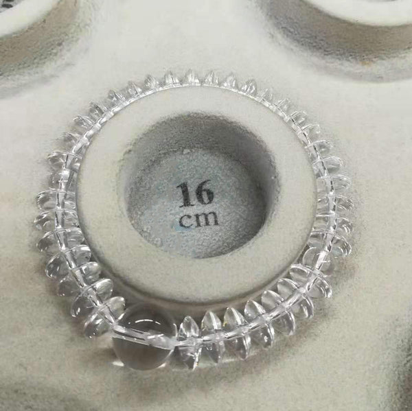 10mm Natural Crystal Quarz Lens beads Bracelet