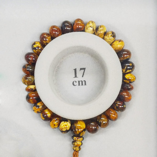 10×7mm China Fushun Amber Bracelet
