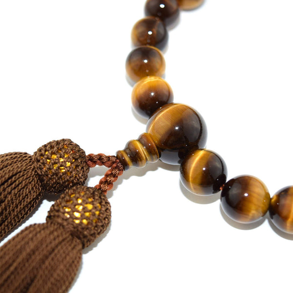 11mm Brown Tiger Eye Juzu Prayer beads