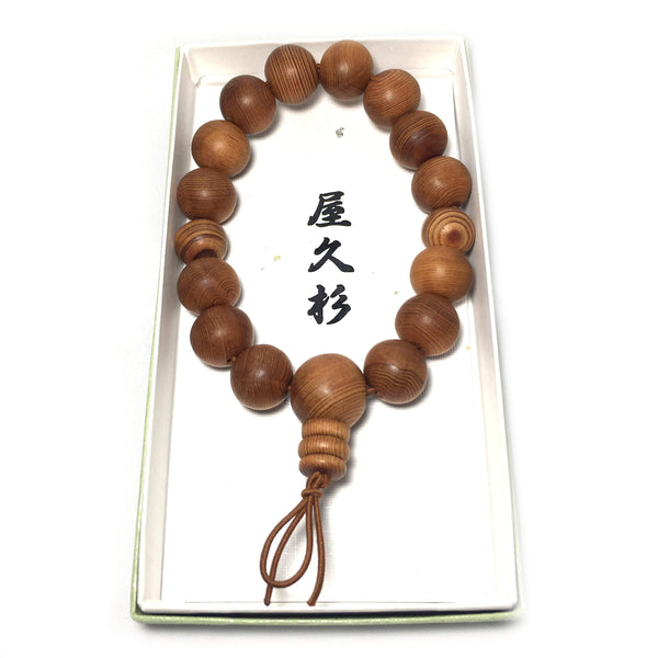 13mm Yakusugi Cedar Wood Bracelet