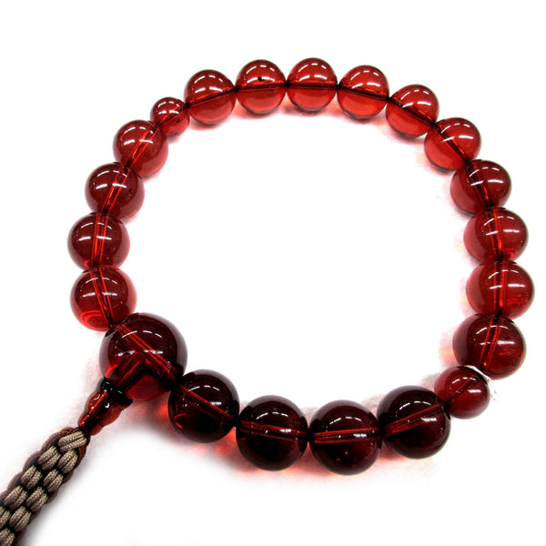 16mm Nature Cherry Red Amber Juzu Prayer beads