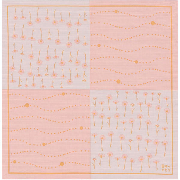 50cm Cotton Furoshiki - Pink cosmos