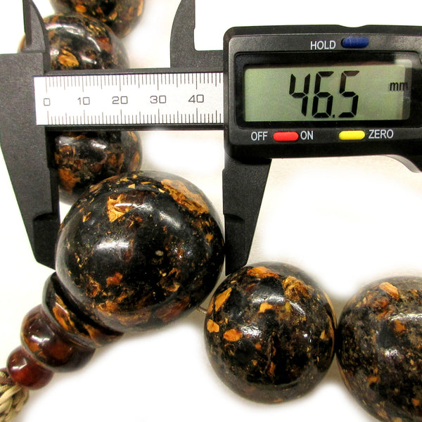 38mm Amber Juzu Prayer beads