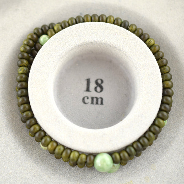 5mm 108 beads Lignum vitae wood Jade Bracelet