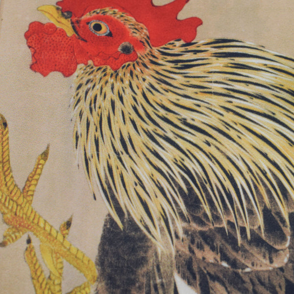 68cm Polyester Furoshiki - Itō Jakuchū Paiting Roosters