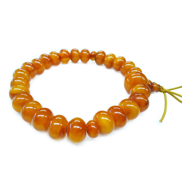 7×10mm Honey Amber Oval beads Bracelet
