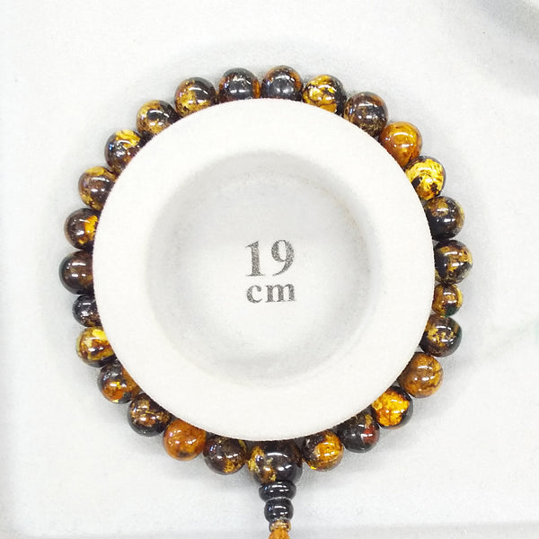 8mm China Fushun Amber Bracelet