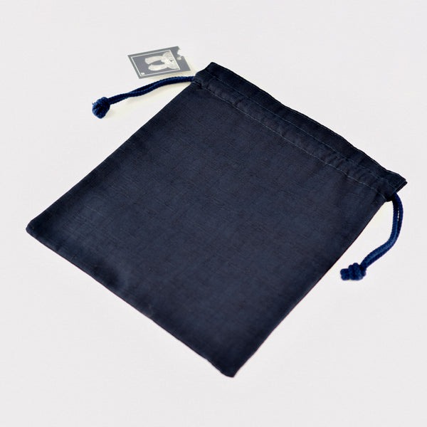 Cotton Drawstring bag Pouch - Keisuke Serizawa White