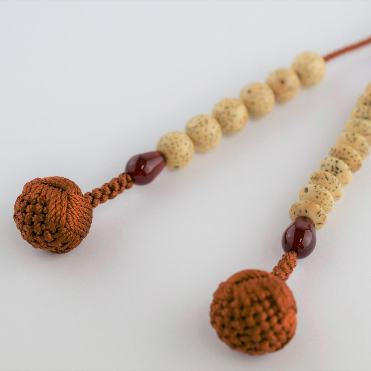 White Bodhi Seed & Red Agate Prayer beads – 京都あさひ屋－Kyoto