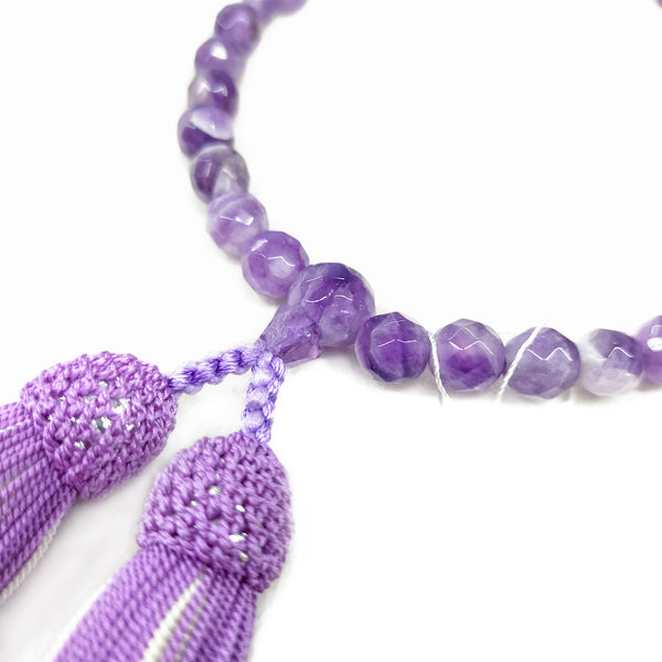 Purple Quartz Amethyst Juzu Prayer beads