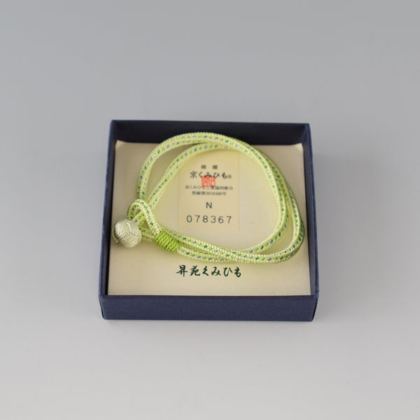 Kumihimo Silk Bracelet Green