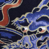 118cm Cotton Furoshiki - Auspicious dragon