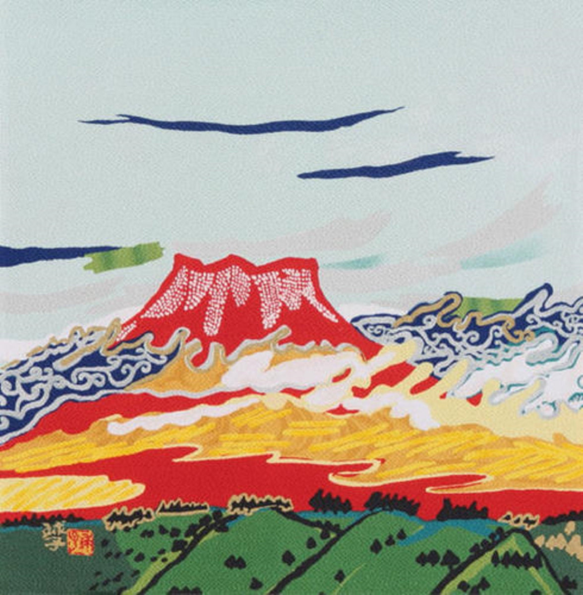 FUROSHIKI 風呂敷 富士山 Mt. Fuji - 小物入れ