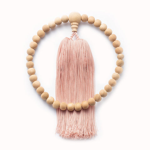 Hinoki Cypress Wood Juzu Prayer beads Pink