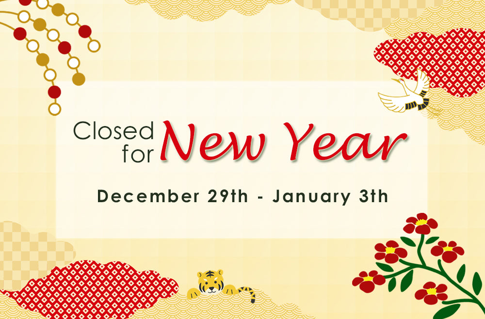 New Year Holidays Closing Notice