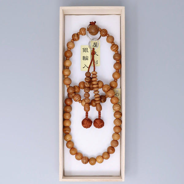 Jōdo Yakusugi Cedar Wood Juzu Prayer beads