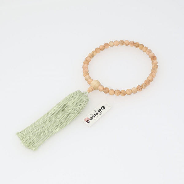 Hinoki Cypress Wood Juzu Prayer beads 4 Colors
