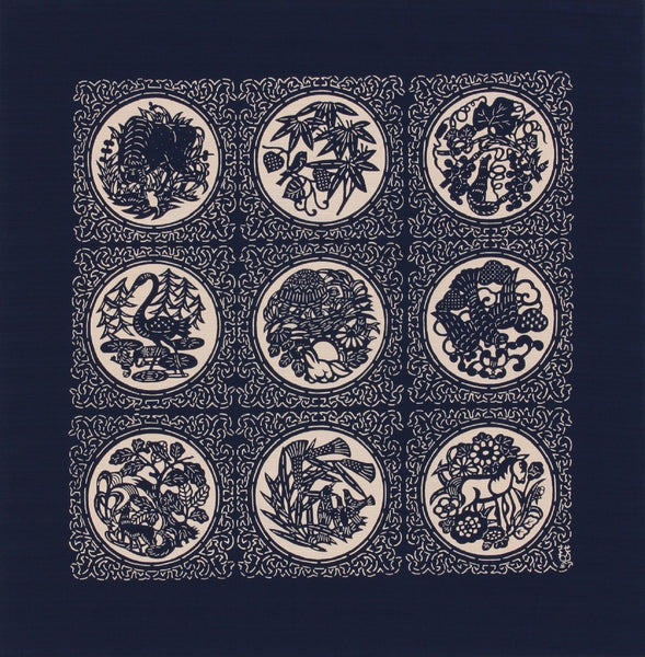 90cm Cotton Furoshiki - Keisuke Serizawa 6 Patterns