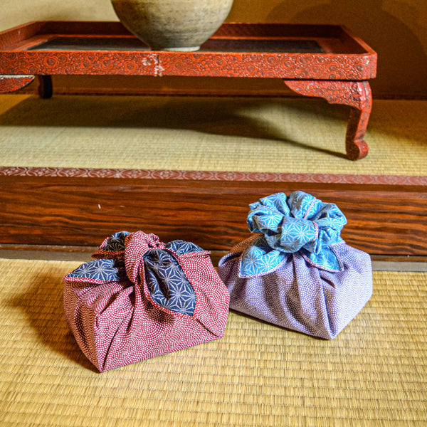 風呂敷 綿 両面染ふろしき 鮫小紋 / 麻型 3色 サイズ3種類