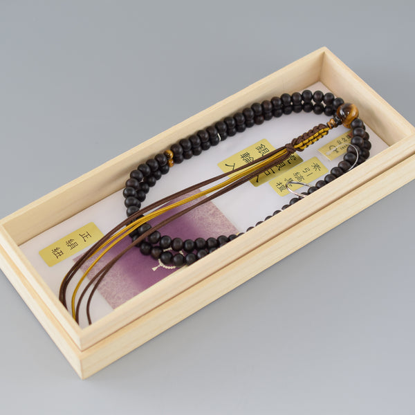 缟黑檀虎眼石108颗曹洞宗念珠