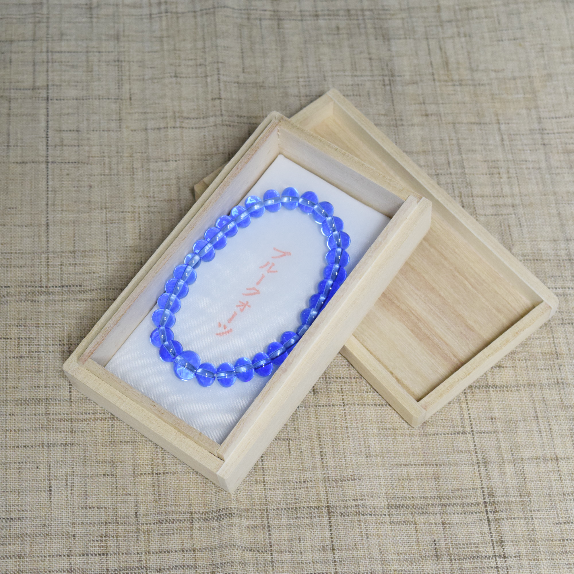 Blue Quartz Oval beads Bracelet – 京都あさひ屋-Kyoto Asahiya Blue Quartz Oval beads Bracelet – 京都あさひ屋-Kyoto Asahiya