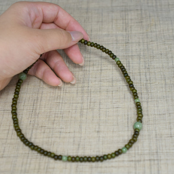 5mm 108 beads Lignum vitae wood Dushan Jade Bracelet