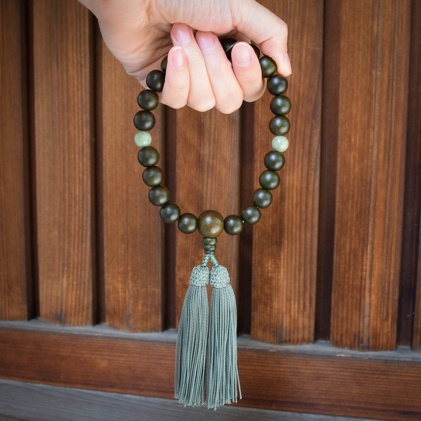 Lignum Vitae Wood & Dushan Jade Prayer beads – 京都あさひ屋－Kyoto