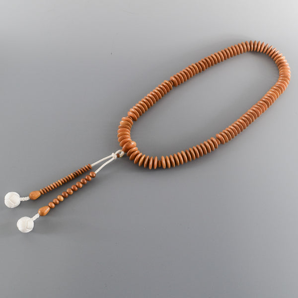 Ohira Tendai sect Plum Wood Juzu Prayer beads Japanese Rosary