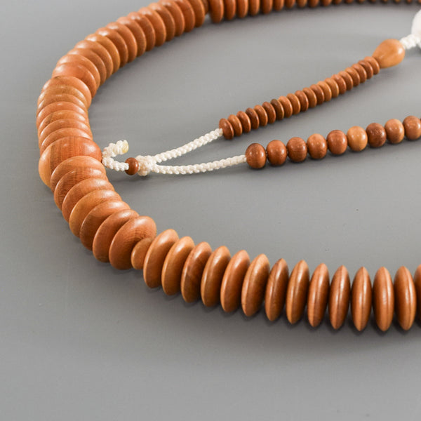 Ohira Tendai sect Plum Wood Juzu Prayer beads Japanese Rosary
