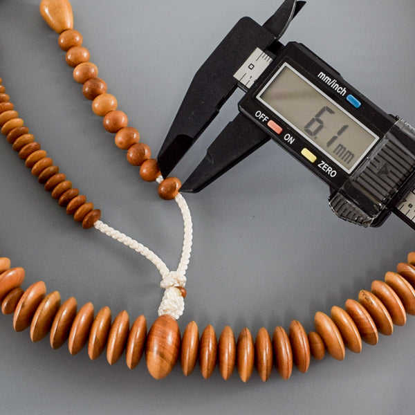 Ohira Tendai sect Plum Wood Juzu Prayer beads Japanese Rosary