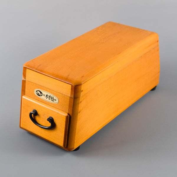 Japanese  Kiso Hinoki (Cypress) Wood Traditional Katsuobushi Kezuri Dried Bonito Shaver Wooden Cutting Box