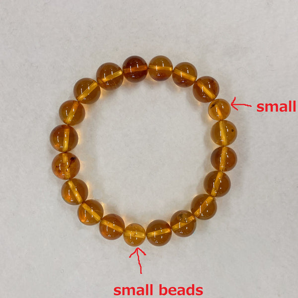 [One of a kind] 10mm Blue Amber Bracelet