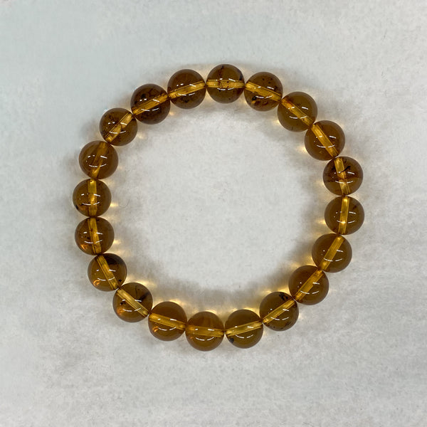 [One of a kind] 10mm Blue Amber Bracelet Juzu