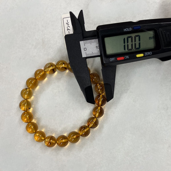 [One of a kind] 10mm Blue Amber Bracelet Juzu