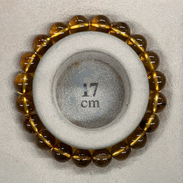 [One of a kind] 10mm Blue Amber Bracelet Juzu