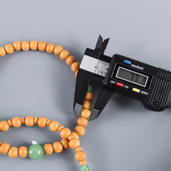 Jōdo 24cm Indian Bodhi Seed Wood & Aventurine Juzu Prayer beads