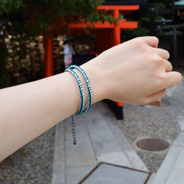Kiminonawa "Your Name" Japanese Kumihimo Silk Braided Double bracelet