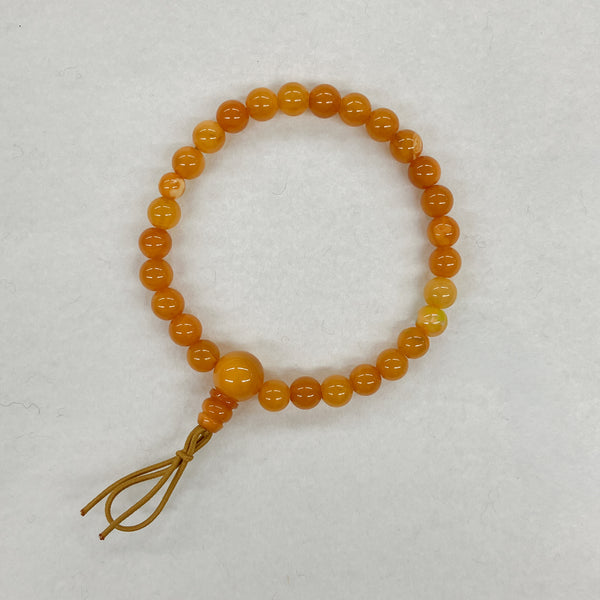 [One of a kind] 7mm Honey Amber Beads Bracelet