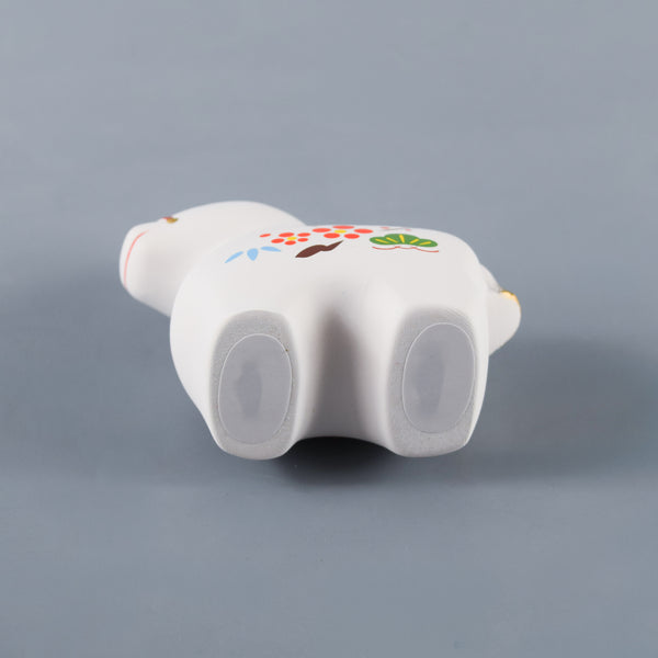 2026年 招福　馬年　干支午　新年　薬師窯　置物　24 錦彩招福午（松竹梅）