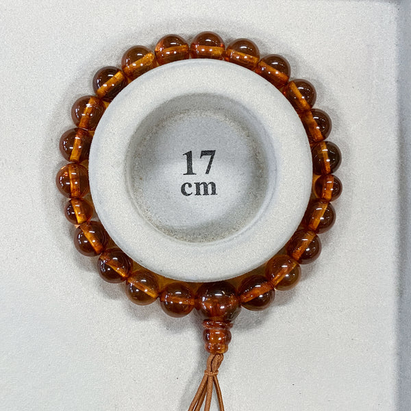 [One of a kind] 9mm Nature Amber Bracelet K159