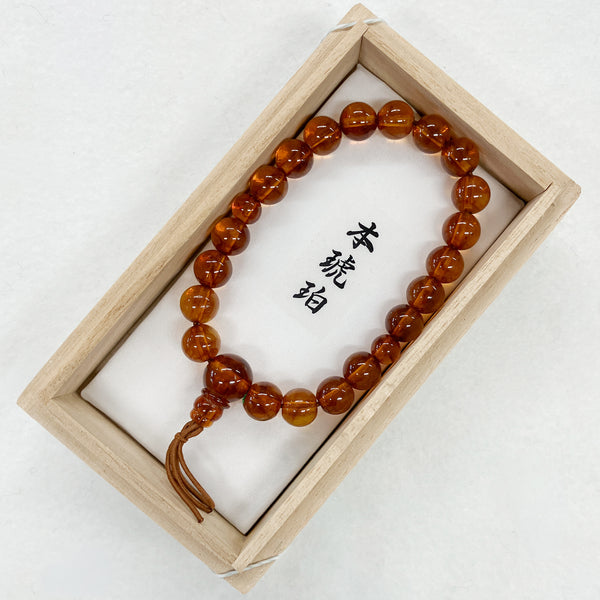 [One of a kind] 9mm Nature Amber Bracelet K159