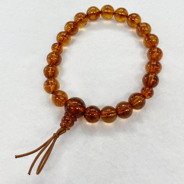[One of a kind] 9mm Nature Amber Bracelet K159
