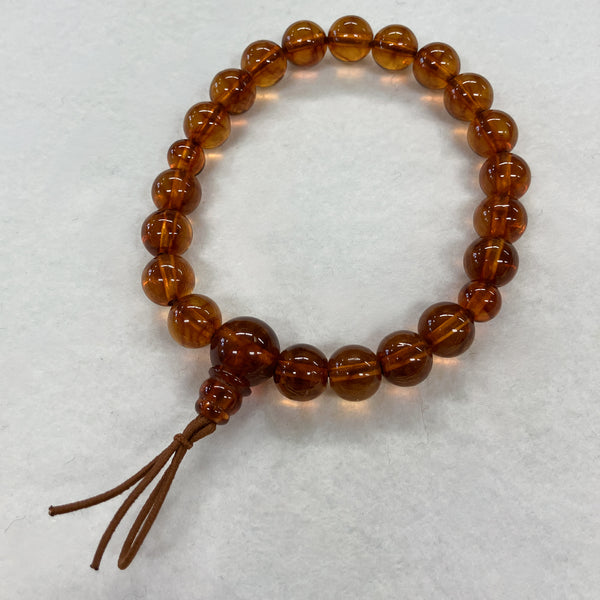 [One of a kind] 9mm Nature Amber Bracelet K159