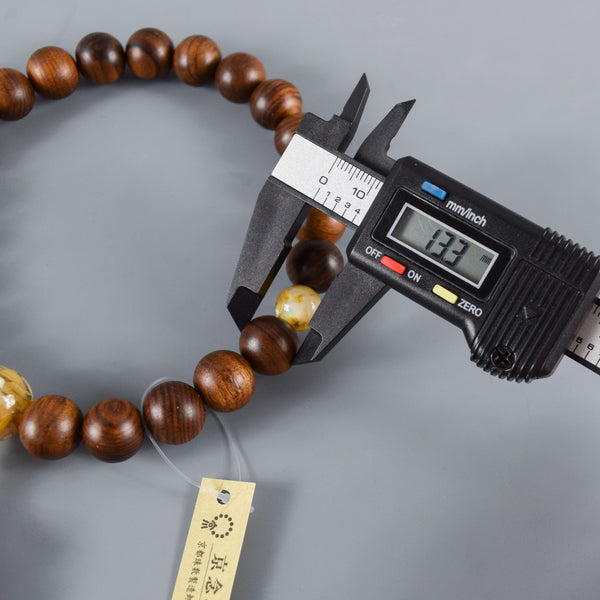 Sendan Wood Brown Shell Beads Juzu Prayer Beads Japanese Traditional One-handed Buddhist Rosary